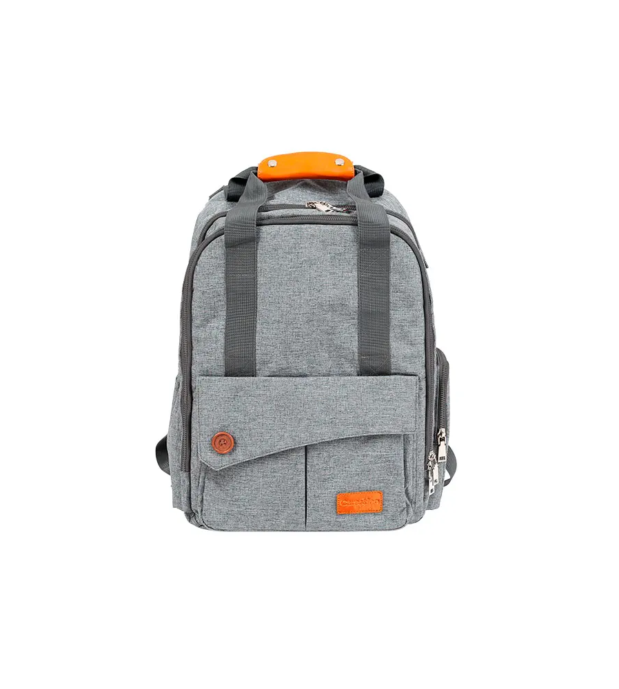 MOCHILA PAÑALERA ROMA MARCA CARESTINO COLOR GRIS MOCHILA PAÑALERA ROMA MARCA CARESTINO COLOR GRIS