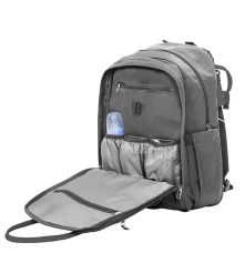 MOCHILA PAÑALERA PARIS MARCA CARESTINO COLOR GRIS
