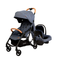 COCHE BEBE CICI CON SILLA COLOR AZUL