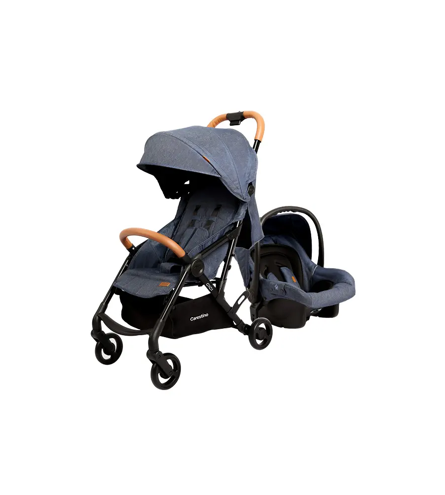 COCHE BEBE CICI CON SILLA COLOR AZUL