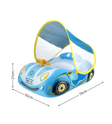 FLOTADOR PLASTICO CON TECHO CARRO MORADO UPALE