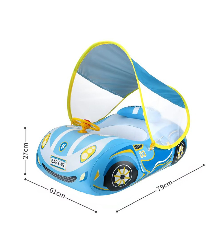 FLOTADOR PLASTICO CON TECHO CARRO MORADO UPALE FLOTADOR PLASTICO CON TECHO CARRO MORADO UPALE