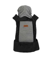 MOCHILA PORTA BEBE NEGRO CARESTINO