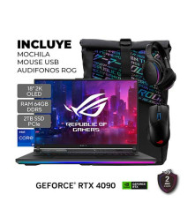 NOTEBOOK ASUS ROG STRIX G17 AMD R9-7940HX 4.0GHZ-32GB-1TB SSD-TG RTX 4060 8GB-GRAY-17.3