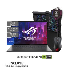 NOTEBOOK ASUS PRO15 OLED C. ULTRA 9 185H 2.3GHZ-24GB-1TB SSD-TG RTX4060 8GB-SILVER-15.6