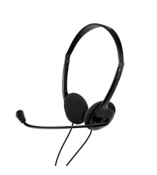 AUDIFONO + MICROFONO KLIP XTREME ON EAR PARA CONFERENCIA 2 CONECTORES 3.5MM