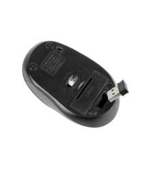MOUSE KLIP XTREME INALAMBRICO ERGONOMICO 6 BOT. NANO USB - NEGRO