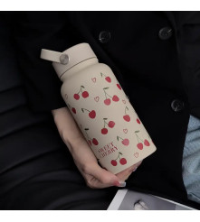 BOTELLA METALICA CON ASA CHERRY