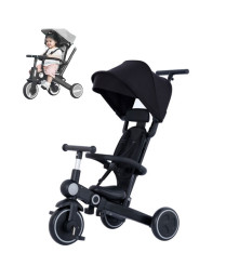 Coche Triciclo 7 En 1 Plus Gris Úpale