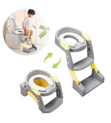 Escalera De Baño Y Bacenilla Para Bebé Azul/Amarillo Úpale