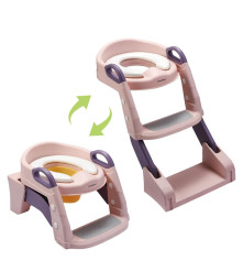 Escalera De Baño Y Bacenilla Para Bebé Gris/Amarillo Úpale