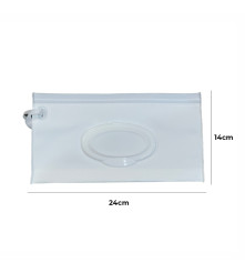 Estuche Porta Pañito Úpale Azul Estrellas Amarillas