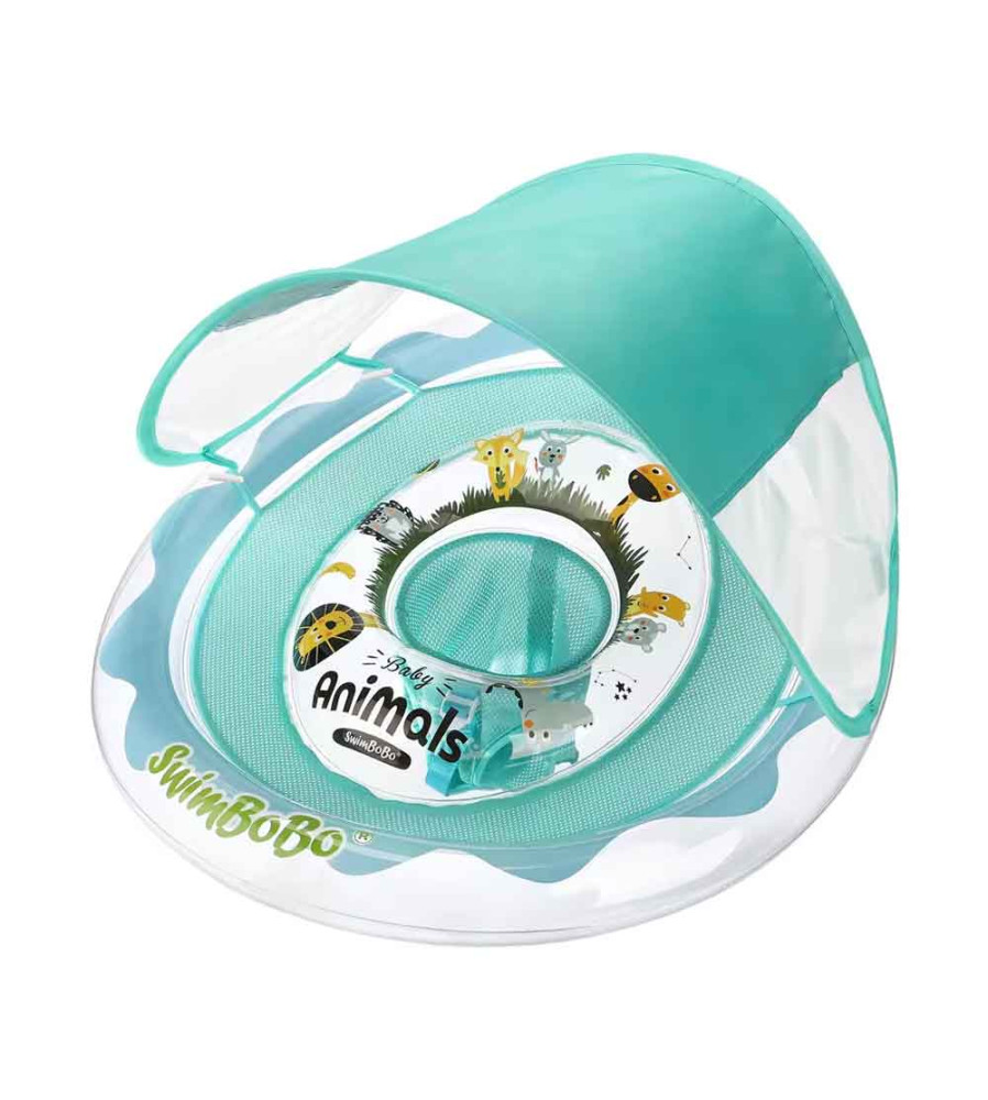 Flotador Plástico Con Techo Dino-Amarillo edad 6 a 36 Meses Flotador Plástico Con Techo Dino-Amarillo edad 6 a 36 Meses