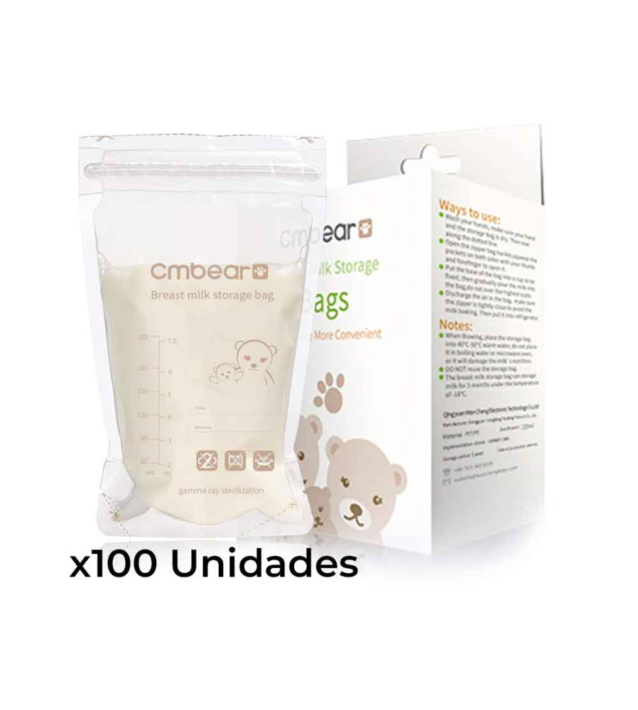 Fundas De Recolección De Leche 100 unidades Cmbear 0603 Úpale. Fundas De Recolección De Leche 100 unidades Cmbear 0603 Úpale.