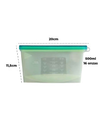 Funda De Silicona Para Alimentos 500 Ml Roja Úpale
