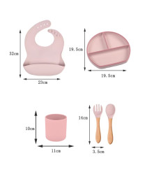 Kit De Alimentación para bebé 5 Piezas Celeste Úpale