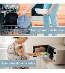 Kit De Alimentación para bebé 5 Piezas Rosa Úpale