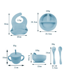 Kit De Alimentación para bebé 5 Piezas Rosa Úpale