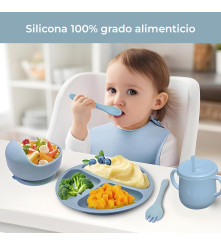Kit De Alimentación para bebé 5 Piezas Rosa Úpale