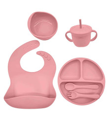 Kit De Alimentación para bebé 6 Piezas Azul Pastel Úpale