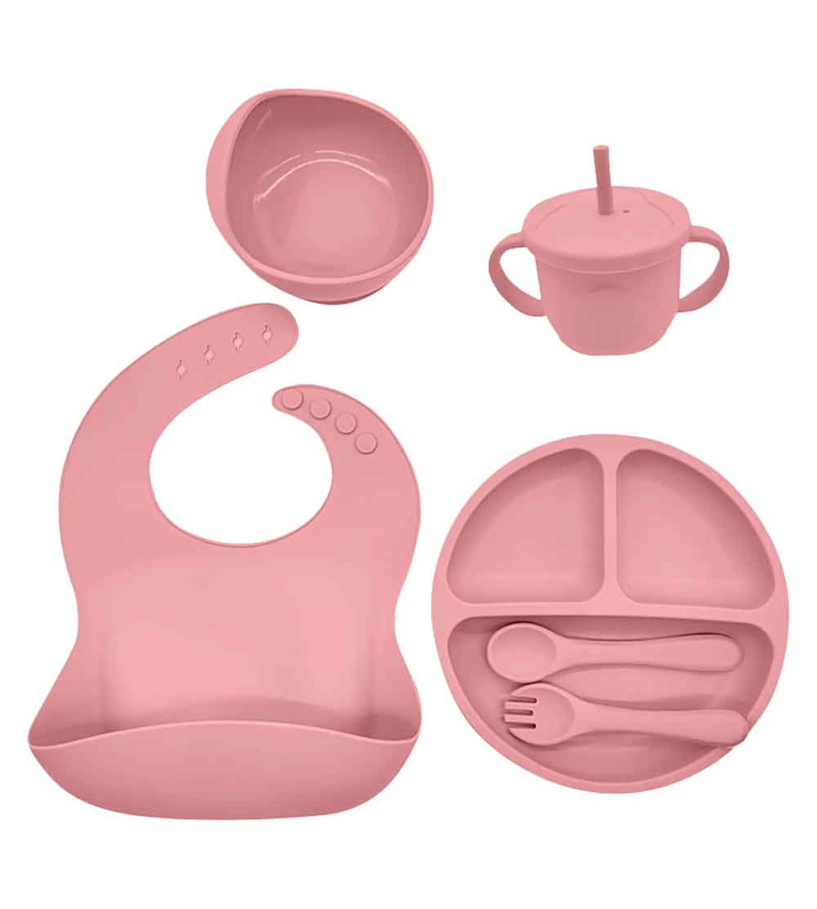 Kit De Alimentación para bebé 6 Piezas Azul Pastel Úpale