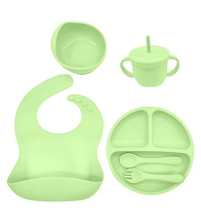 Kit De Alimentación para bebé 6 Piezas Rosa Pastel Úpale