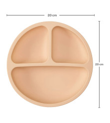 Plato De Silicona para Bebés Úpale Azul 4 Ventosas