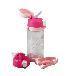 Tomatodo Plástico Para Niños Con Sorbete Blanco - Azul 650ml Úpale