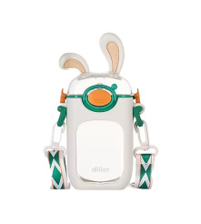 Tomatodo Plástico Para Niños Con Sorbete Coneja Rosa 550ml Úpale