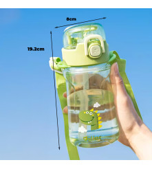 Tomatodo Plástico Para Niños Con Sorbete Conejo Rosa 400ml Úpale