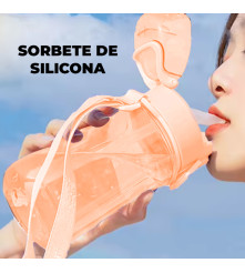 Tomatodo Plástico Para Niños Con Sorbete Dinosaurio 500ml