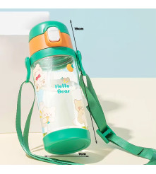 Tomatodo Plástico Para Niños Con Sorbete Oso Blanco 550ml Úpale