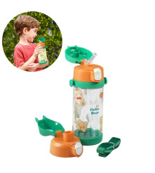 Tomatodo Plástico Para Niños Con Sorbete Oso Blanco 550ml Úpale