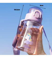 Tomatodo Plástico Para Niños Con Sorbete Rosa 650ml Úpale