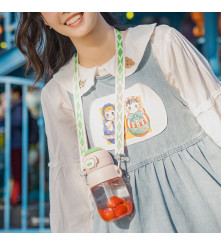 Tomatodo Plástico Para Niños Con Sorbete Unicornio Morado 550ml Úpale