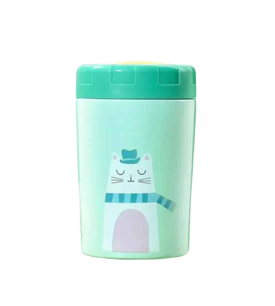 TAZA TERMICA VERDE GATO 400ML UPALE