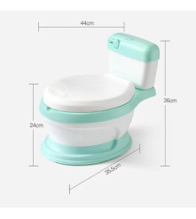 INODORO DE ENTRENAMIENTO VERDE - BLANCO ZBQ0010 UPALE
