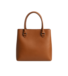 CARTERA SOFIA EN CUERO LISO CAFÉ