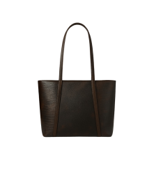 CARTERA DE CUERO CAFE OSCURO ISADORA