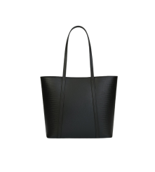 CARTERA DE CUERO NEGRO ISADORA