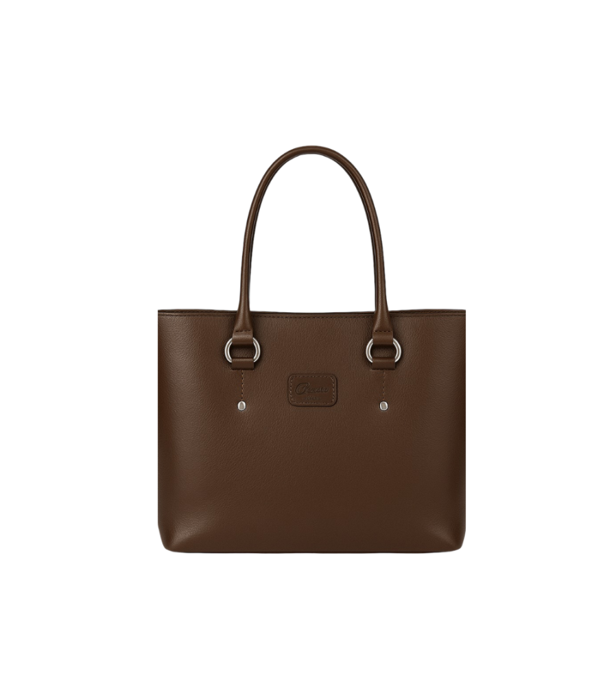CARTERA SIMMONE DE CUERO CAFE