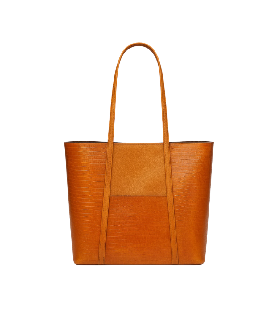 CARTERA ISADORA EN CUERO LISO CAFE