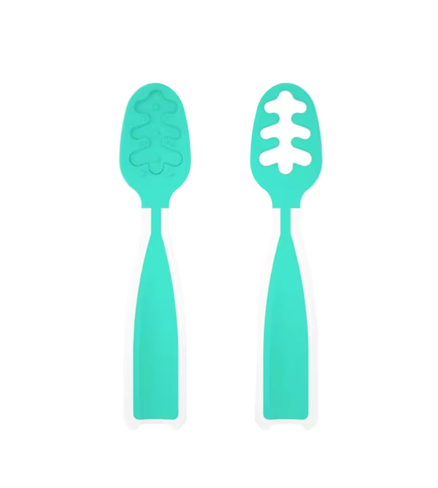 Juego De Cucharas para Dentición de bebés Azul BLW Úpale