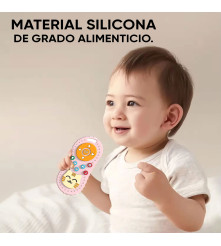 Masticador de silicón para bebés Control Remoto Rosa Úpale