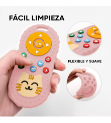 Masticador de silicón para bebés Control Remoto Rosa Úpale