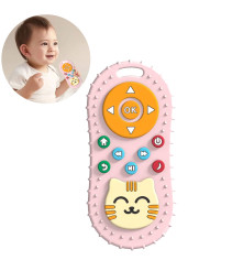 Masticador de silicón para bebés Control Remoto Rosa Úpale