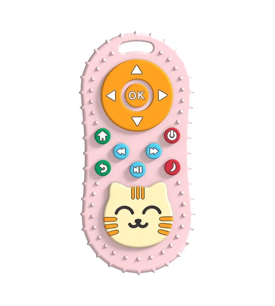 Masticador de silicón para bebés Control Remoto Rosa Úpale