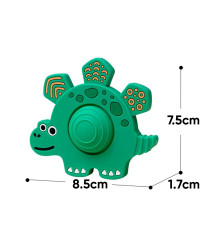 Masticador de silicón para bebés Dino Celeste Úpale