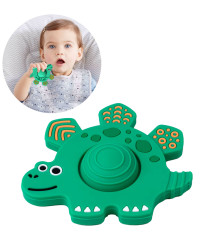 Masticador de silicón para bebés Dino Celeste Úpale