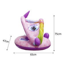 Flotador De Piscina con Techo Inflable para bebés Amarillo